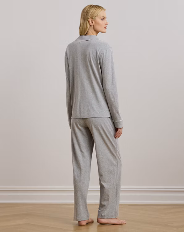 Knit Cotton-Blend Sleep Set