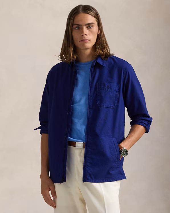 Garment-Dyed Oxford Overshirt