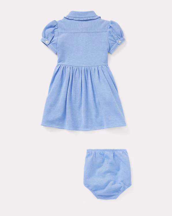 Knit Mesh Oxford Dress & Bloomer