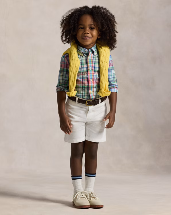 Plaid Cotton Poplin Shirt