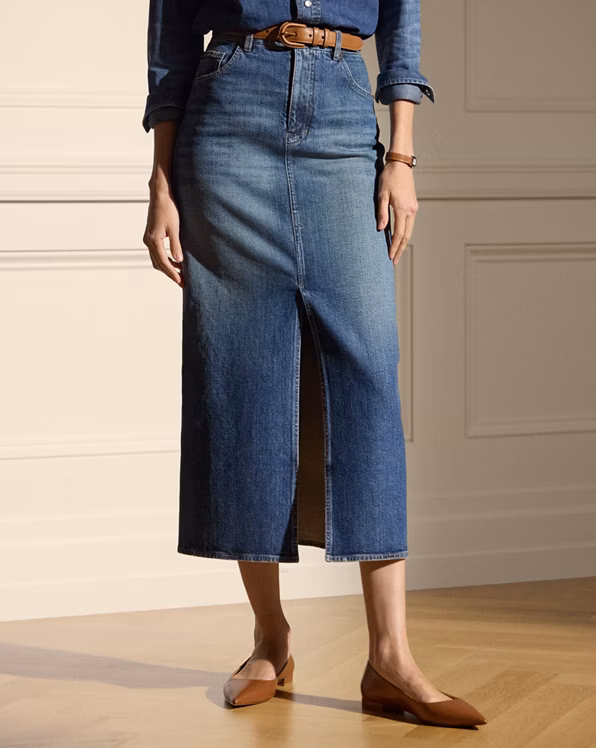 Donnely Denim Midi Skirt