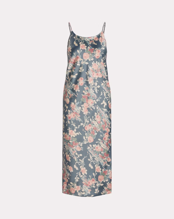 Floral Satin Ballet Nightgown