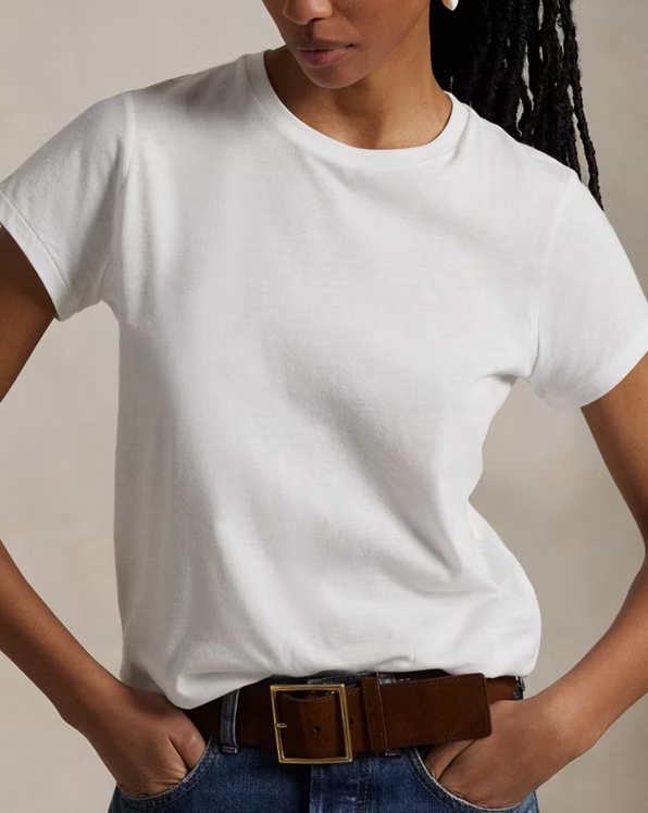 Cotton Jersey Crewneck T-Shirt