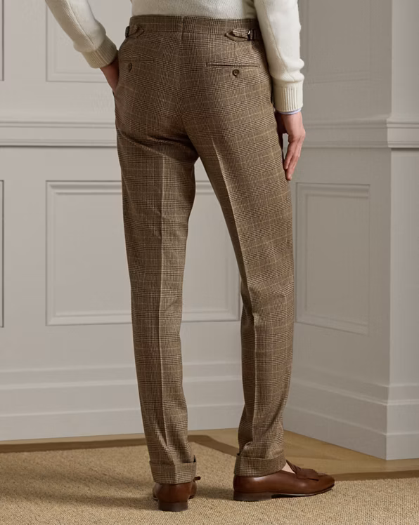 Gregory Handmade Glen Plaid Suit Trouser
