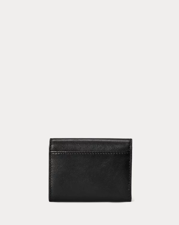 Polo ID Leather Fold-Over Card Case