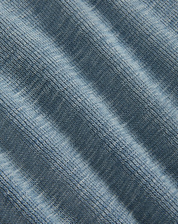 Stretch-Cotton Waffle Henley