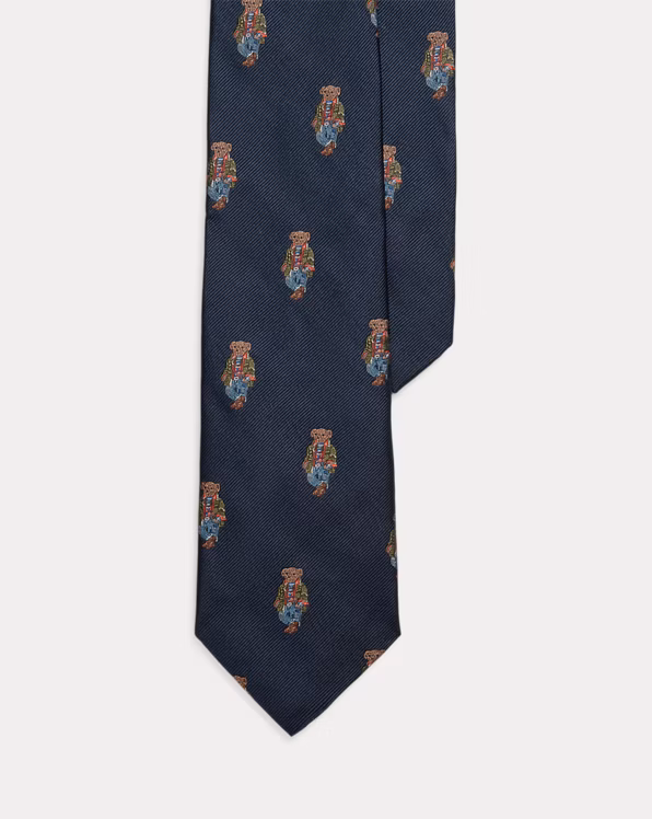 Polo Bear Silk Repp Tie