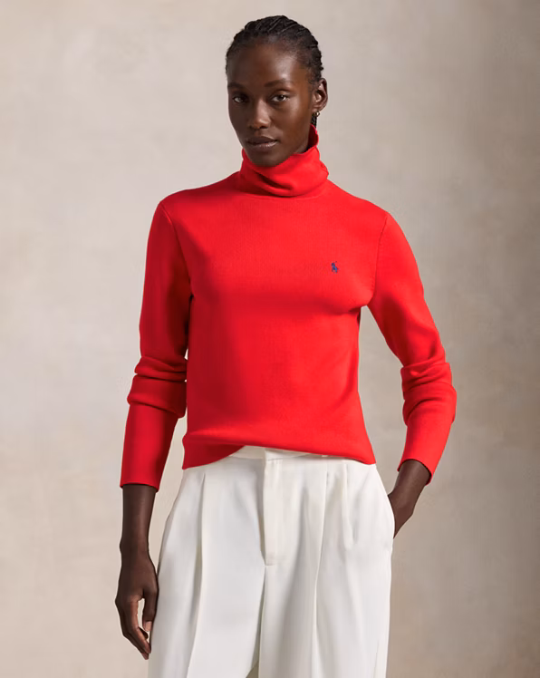 Cotton-Blend Rollneck