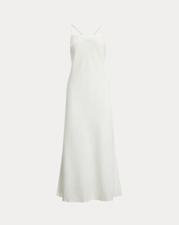 Linen Sleeveless A-Line Dress