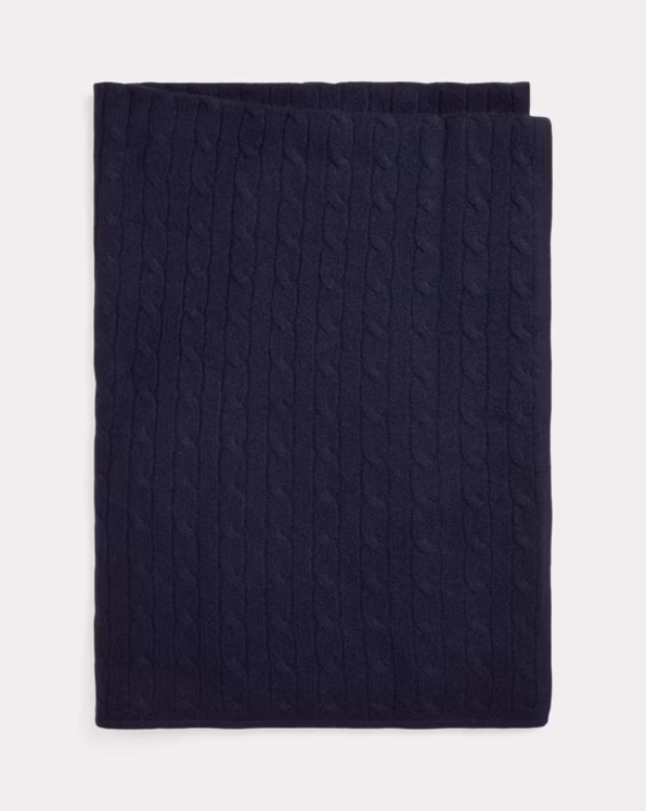Cable-Knit Cashmere Blanket