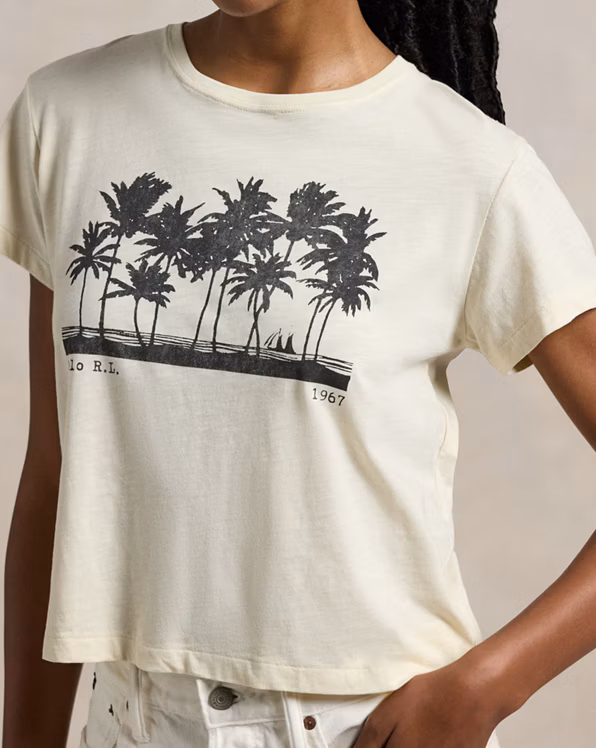 Shrunken Fit Jersey Graphic Tee