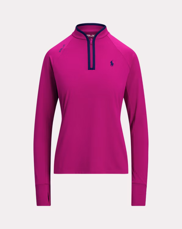 Stretch Jersey Quarter-Zip Pullover
