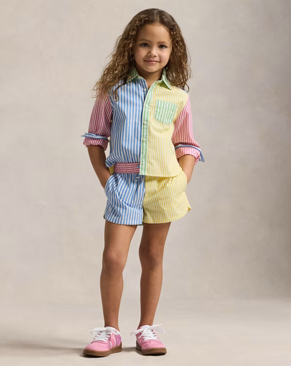 Striped Cotton Boxy Fun Shirt