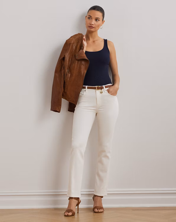 Stretch Cotton Tank Top