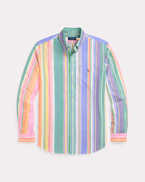 Custom Fit Striped Oxford Shirt