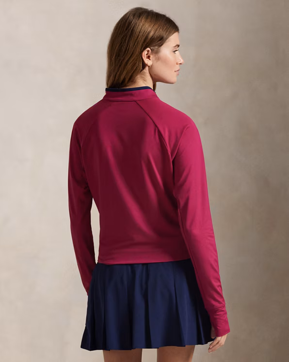 Stretch Jersey Quarter-Zip Pullover