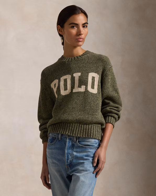 Logo Cotton Crewneck Jumper