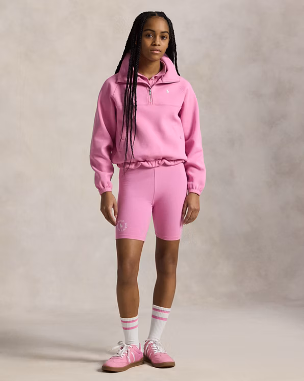 Double-Knit Quarter-Zip Pullover