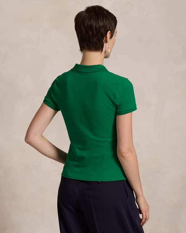 Buttoned-Placket Polo Shirt