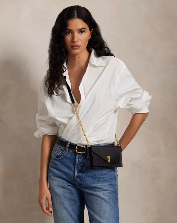 Polo ID Leather Chain Wallet and Bag