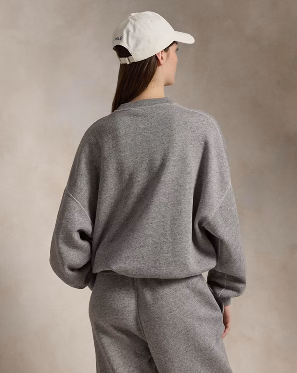 Pink Pony Logo Fleece Crewneck