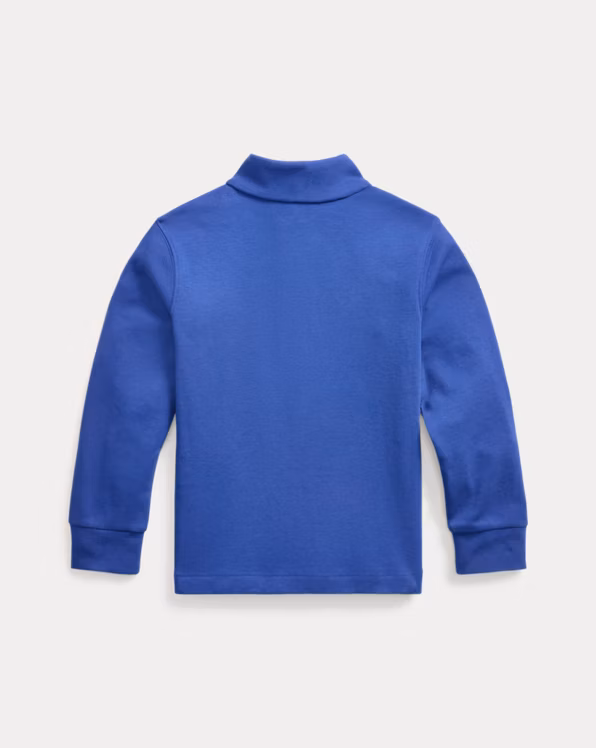 Cotton Interlock Quarter-Zip Pullover