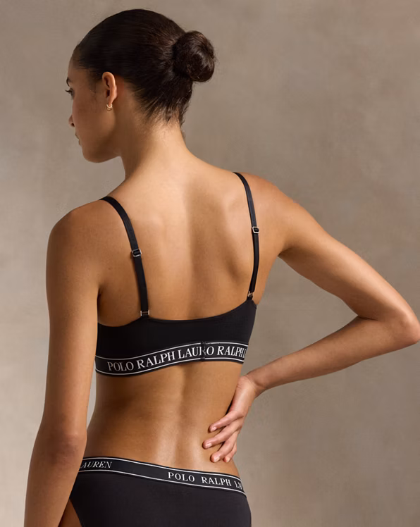 Repeat-Logo Scoop Cropped Tank