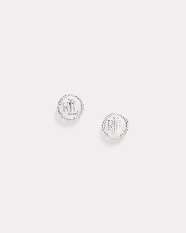 Sterling Silver Logo Studs