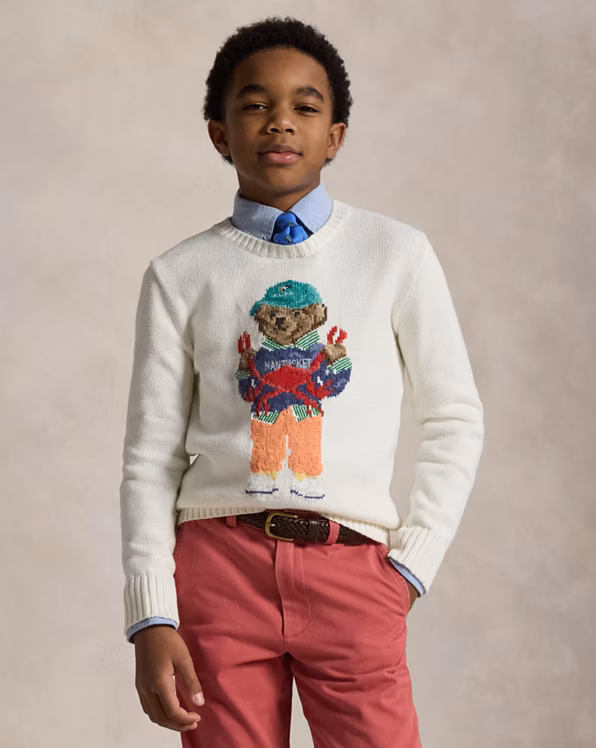 Polo Bear Cotton Jumper