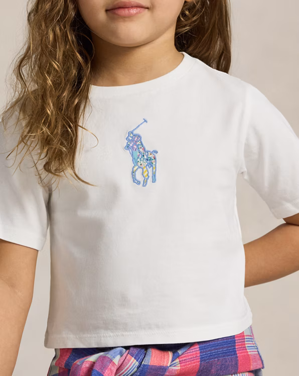 Big Pony Cotton Jersey Boxy T-shirt