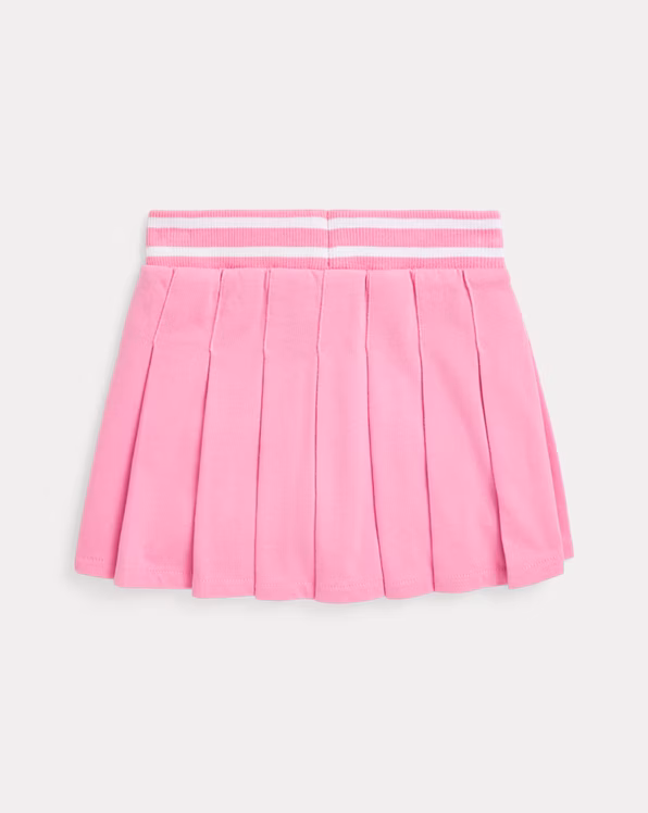 Pleated Cotton Jersey Skort