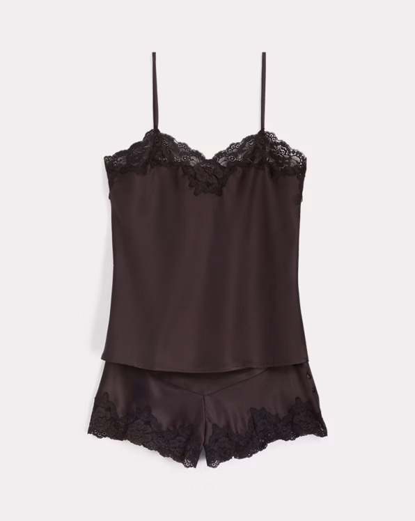 Lace-Trim Cami Pyjama Set