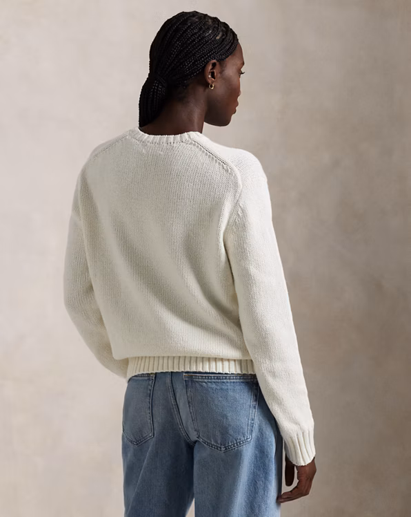 Polo Bear Cotton-Linen Crewneck Jumper