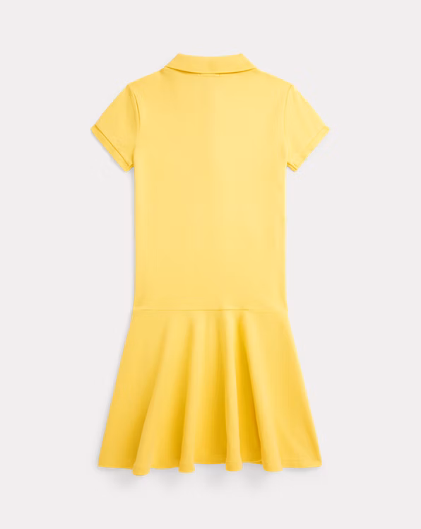 Stretch Mesh Polo Dress