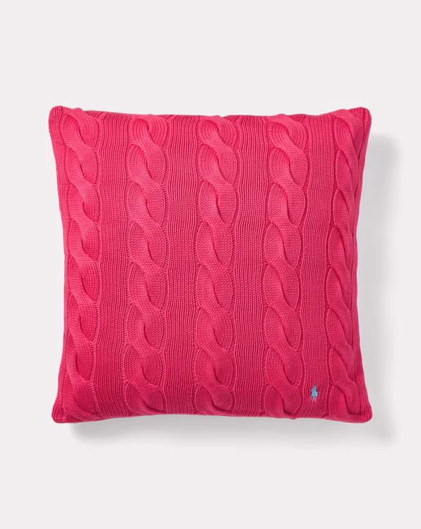 Hanley Cable-Knit Throw Pillow