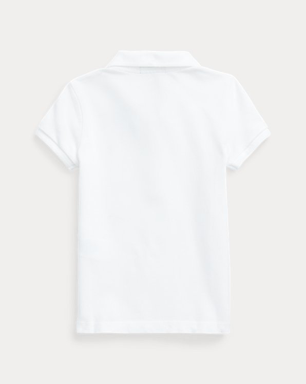 Stretch Cotton Mesh Polo Shirt