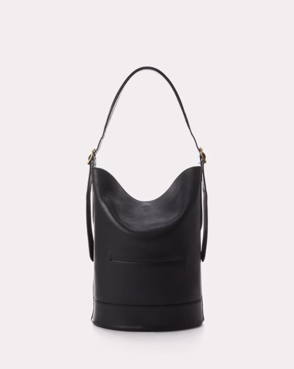 Leather Bellport Bucket Bag