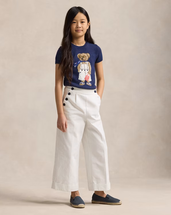 Polo Bear Cotton Short-Sleeve Jumper