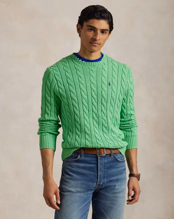 Cable-Knit Cotton Jumper