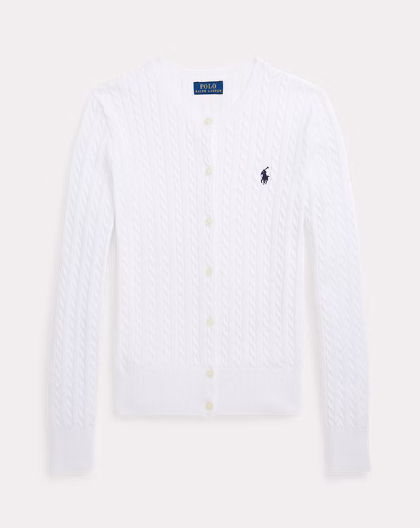 Mini-Cable Cotton Cardigan