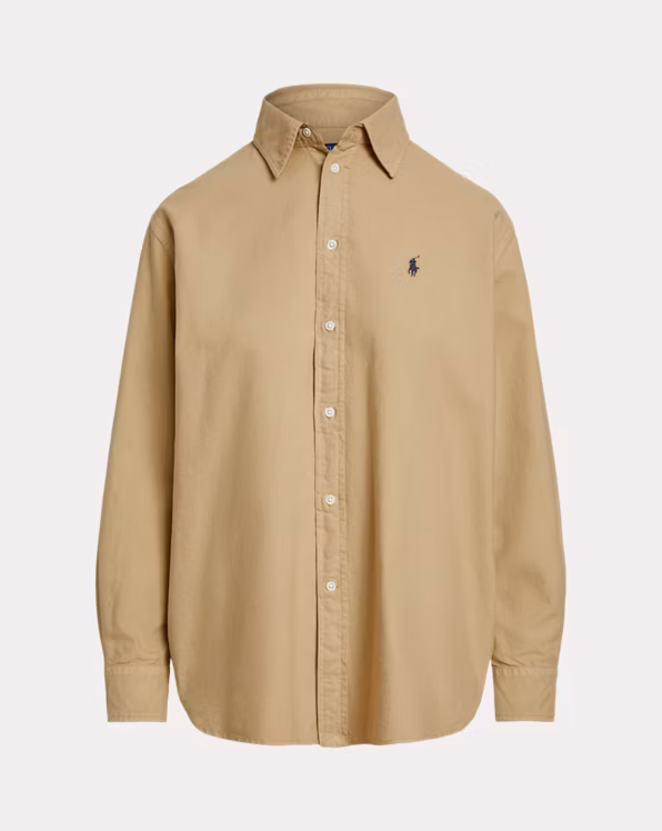 Oversize Fit Cotton Oxford Shirt