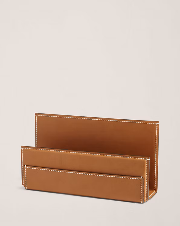 Brennan Leather Letter Rack