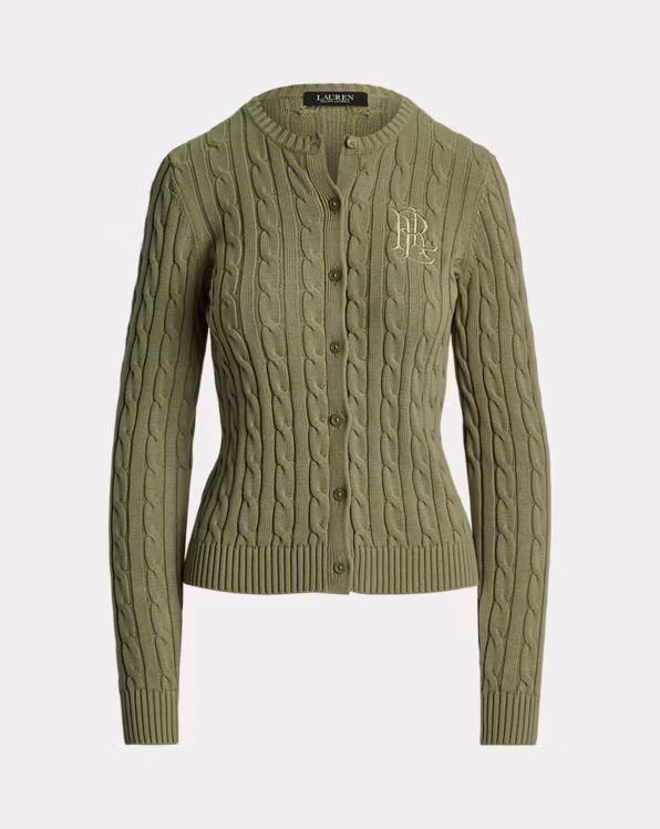 Cable-Knit Cotton Cardigan