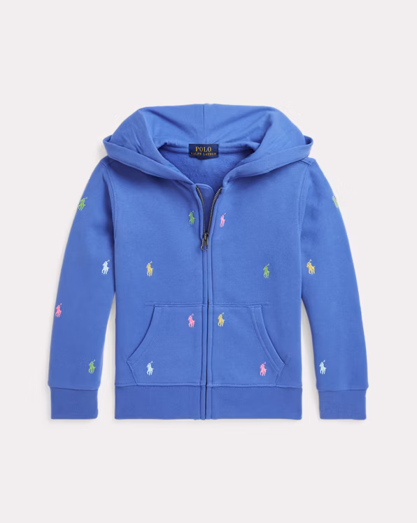 Polo Pony Fleece Full-Zip Hoodie