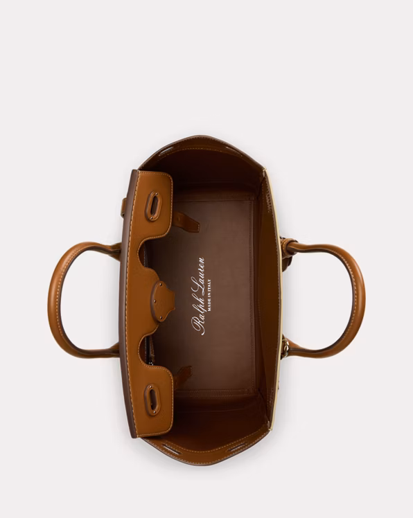 Soft Ricky 33 Calfskin-Trim Canvas Bag