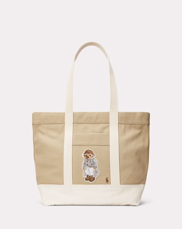 Polo Bear Canvas Medium Tote