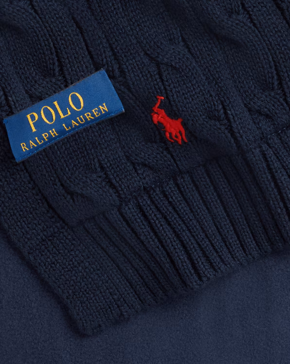 Cable-Knit Cotton Scarf