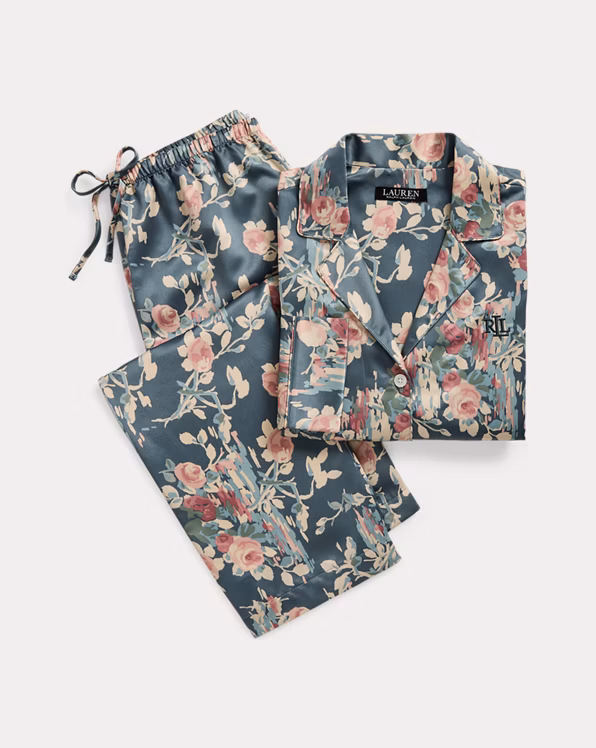 Floral Satin Sleep Set