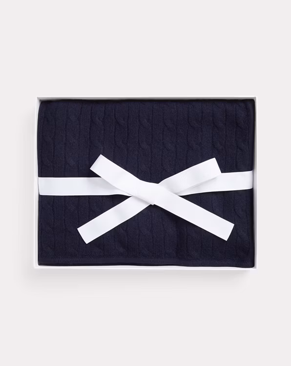 Cable-Knit Cashmere Blanket