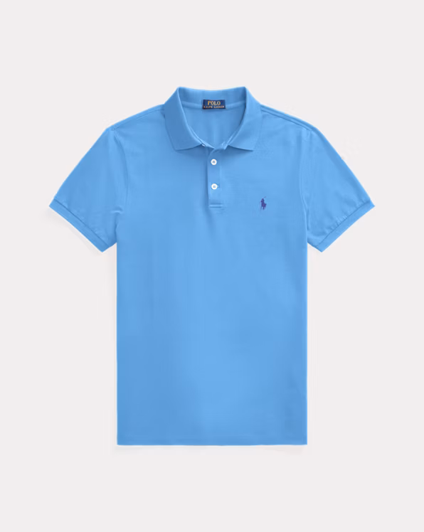 Slim Fit Mesh Polo Shirt